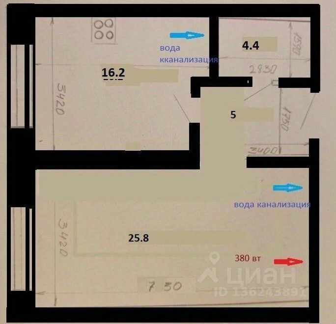Продажа 1-комн квартиры на вторичном рынке Зеленогорская улица, 7
