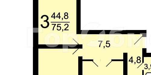 3-комн квартира Широкая улица, 10К2