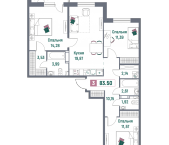 Продать Квартиры в новостройке город Мурино, проспект Авиаторов Балтики, 23к1   