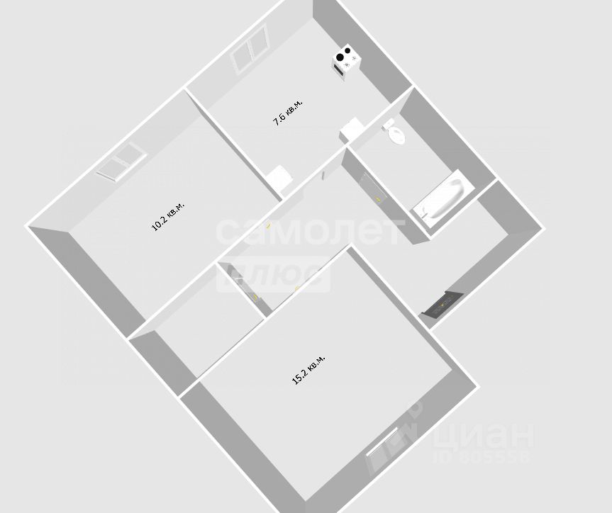 Продажа 2-комн квартиры на вторичном рынке Колпино, шоссе Вознесенское, 51