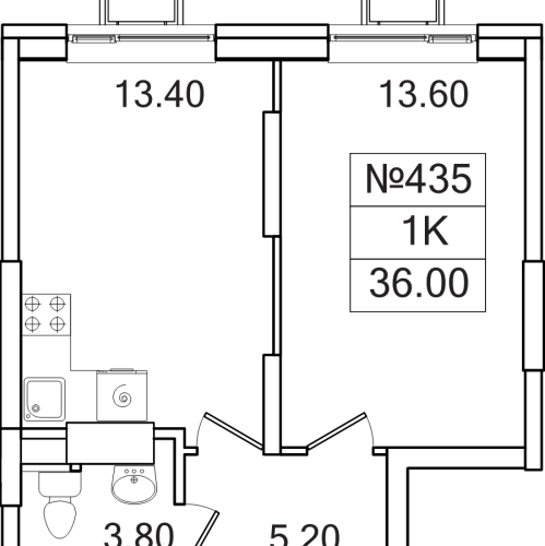 1-комн квартира Сапроново д., Калиновая ул.,  к. 6