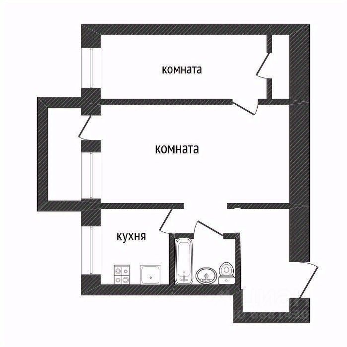 Продажа 2-комн квартиры на вторичном рынке Кириши, проспект Ленина, 4