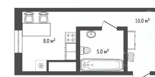 1-комн квартира Лабораторный проспект, 16