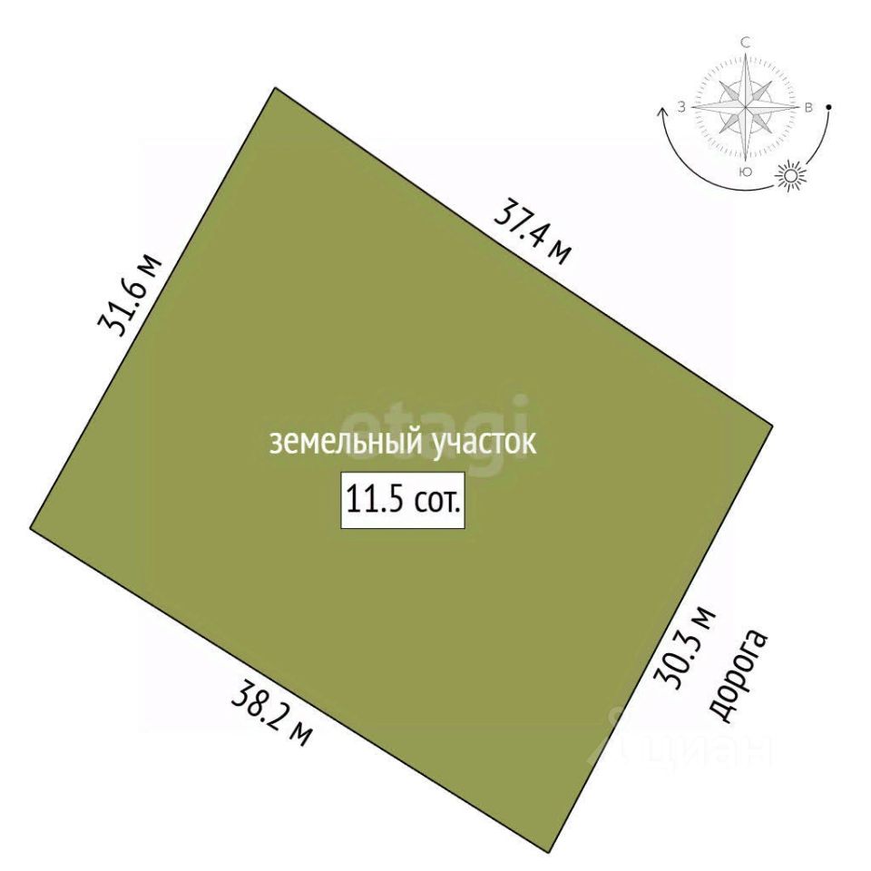 Продажа земли Апраксин садоводческий массив, Луч СНТ, улица 6-й Луч, 151