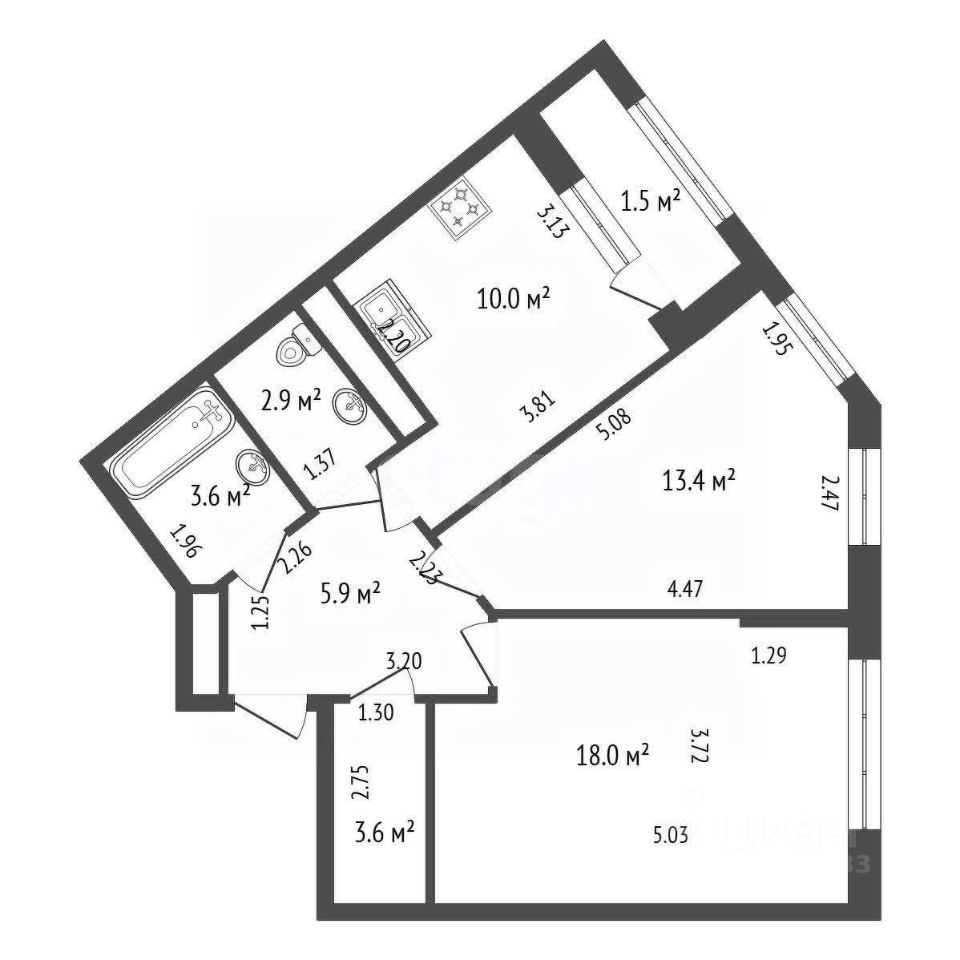 Продажа 2-комн квартиры на вторичном рынке Планерная улица, 97к1