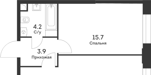 1-комн квартира Москва г., Обручева ул.,  к. 4