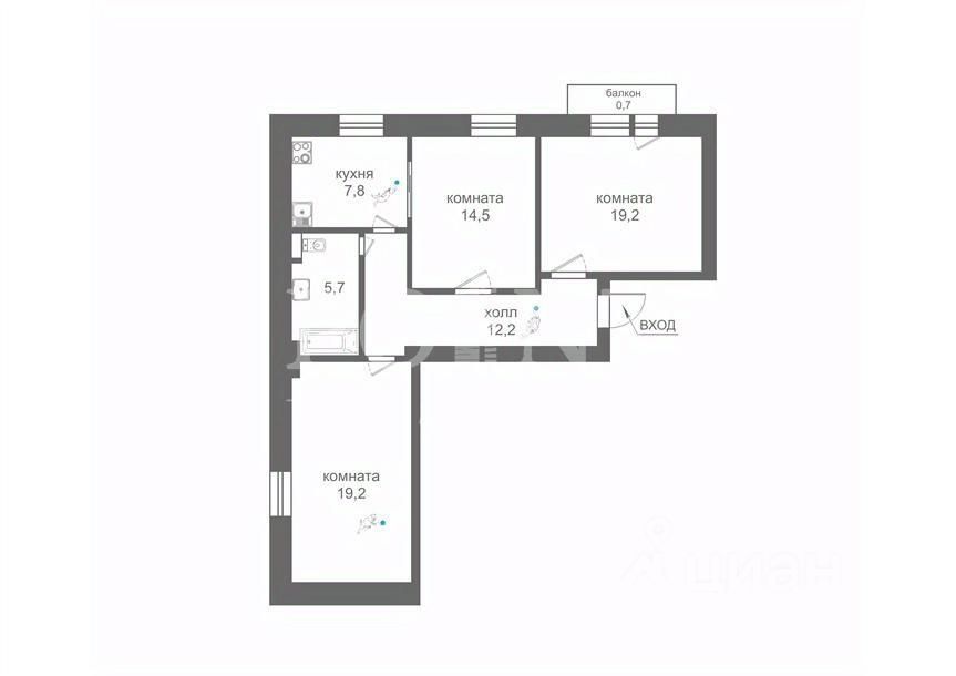 Продажа 3-комн квартиры на вторичном рынке Кутузовский проспект, 8
