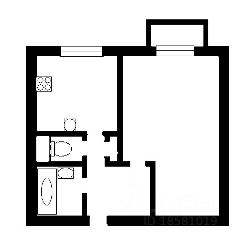 Продажа 1-комн квартиры на вторичном рынке улица Типанова, 16