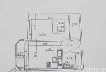 Продажа 1-комн квартиры на вторичном рынке Мурино г, Ручьевский пр-кт