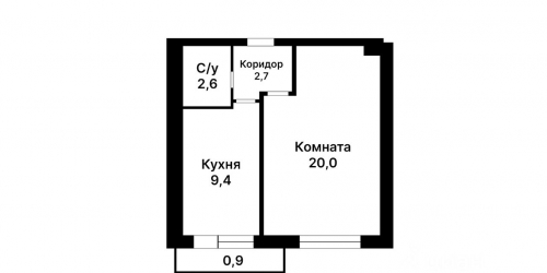 1-комн квартира улица Красных Зорь,  д. 37