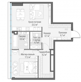 Продажа 1-комн квартиры в новостройке Москва г., Фрунзенская наб., к. C3 Продажа 1-комн квартиры в новостройке Москва г., Фрунзенская наб., к. C3