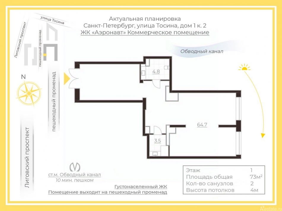 Аренда ПСН Тосина улица,  д. 1 к2