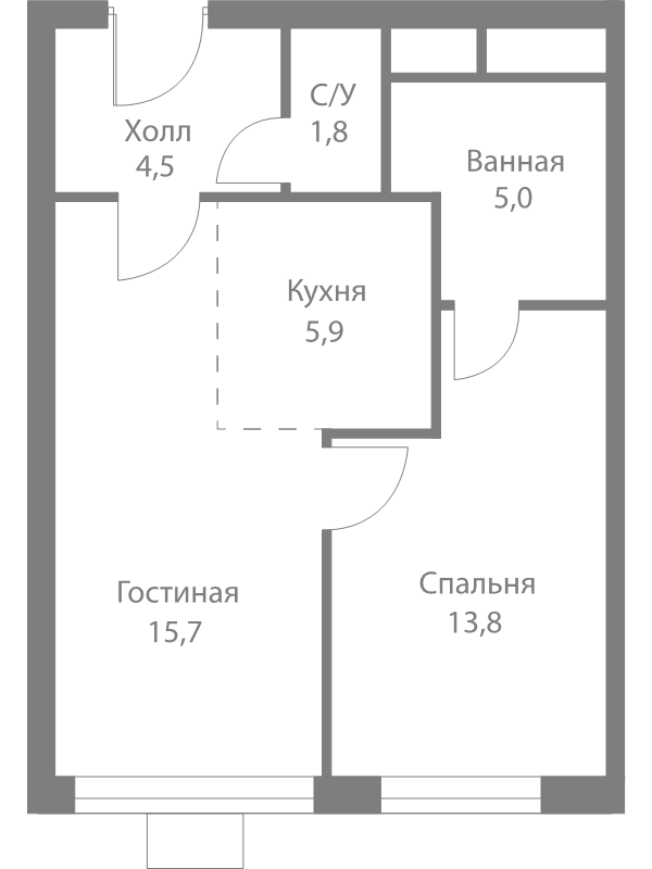 Продажа 1-комн квартиры в новостройке Москва г., Сколковское ш.,  к. 4