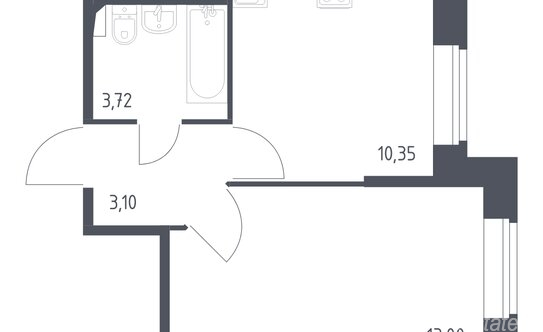 Продажа 1-комн квартиры на вторичном рынке Бориса Шмелева ул,  д. 7 с1