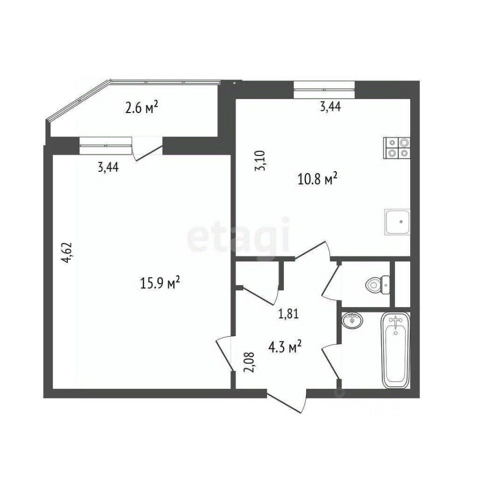 Продажа 1-комн квартиры на вторичном рынке Туристская улица, 8К3