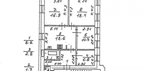 4-комн квартира улица Рубинштейна,  д. 36