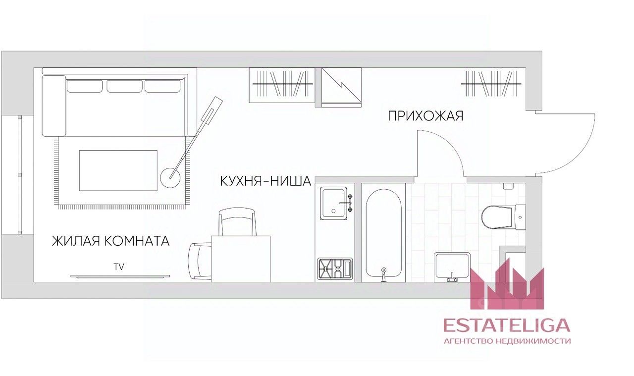 Продажа студии Автомобильный проезд, 4