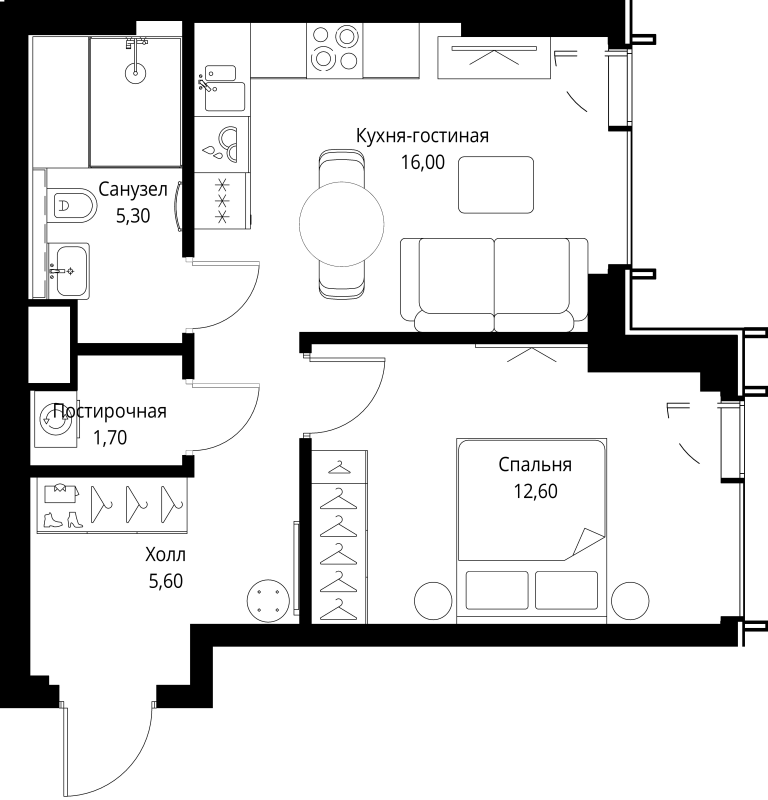 Продажа 1-комн квартиры в новостройке Москва г., Верейская ул.,  к. 1.5