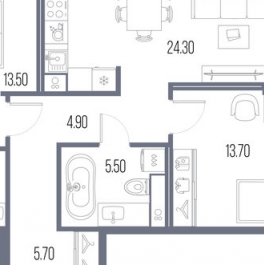 Продажа 2-комн квартиры в новостройке Ленинградское ш,  д. 57,  к. 2