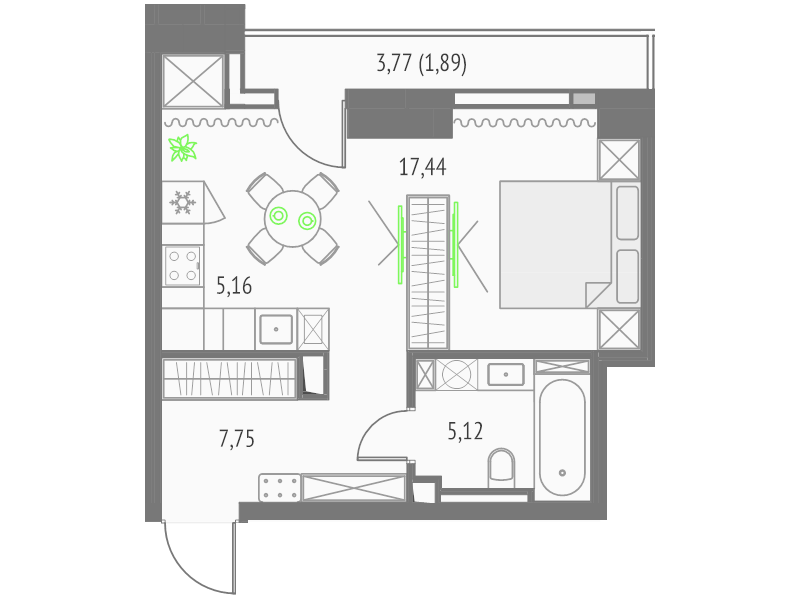 Продажа студии Москва г., Огородный проезд,  к. Атлас