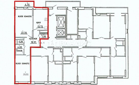 Продажа 2-комн квартиры на вторичном рынке Хлебниково, Набережная улица