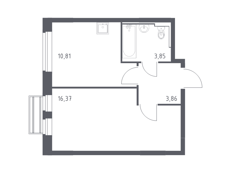 Продажа 1-комн квартиры в новостройке Лайково с., Лесная ул.,  к. 56
