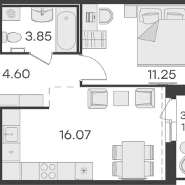Продажа 1-комн квартиры в новостройке Парголово п., Михайловская дор., к. 1 Продажа 1-комн квартиры в новостройке Парголово п., Михайловская дор., к. 1
