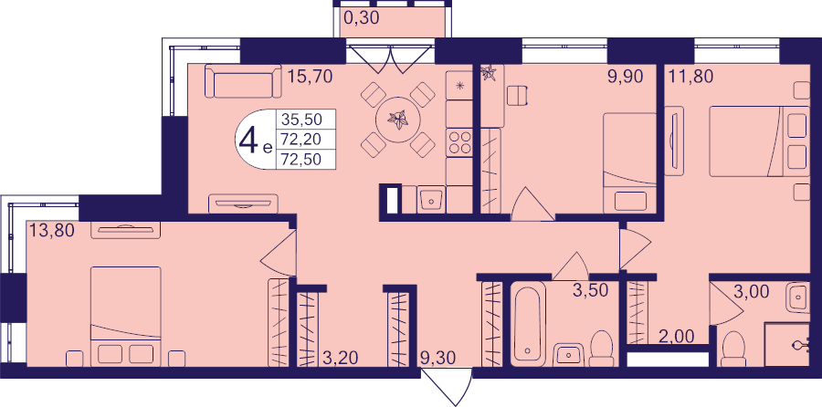 Продажа 3-комн квартиры в новостройке Балашиха г., Железнодорожный мкр.,  к. 610