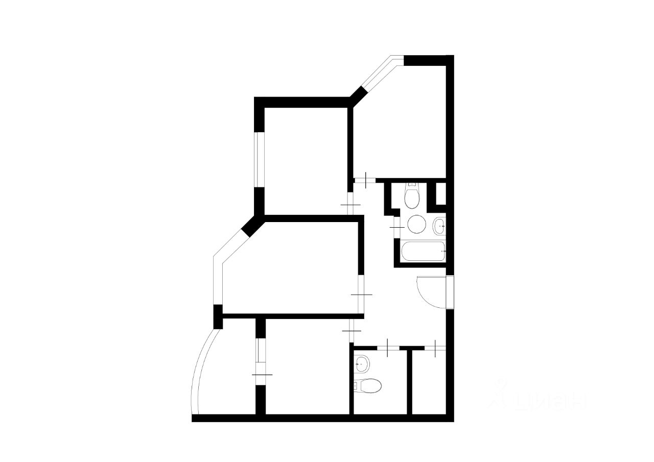 Аренда 3-комн квартиры на вторичном рынке Красная Горка мкр, Люберцы, проспект Победы, 16к3