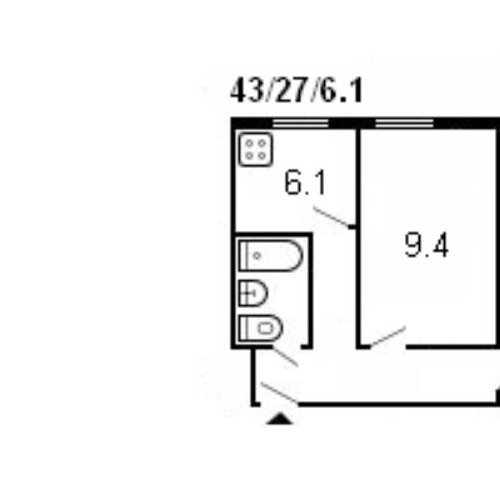 2-комн квартира д. Пудомяги, 2