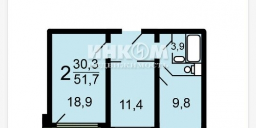 2-комн квартира Рождественская улица,  д. 12