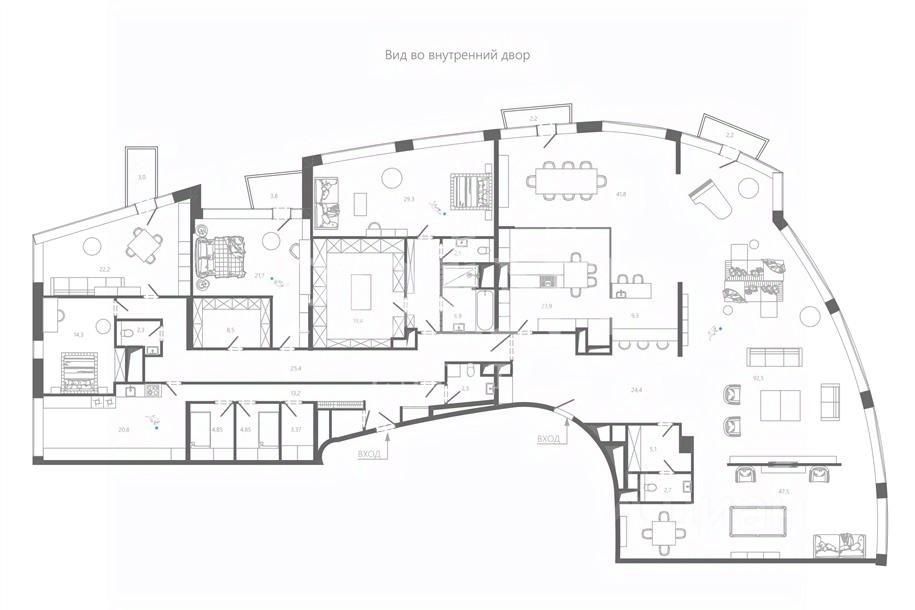 Продажа 5-комн квартиры на вторичном рынке переулок Брюсов, 19