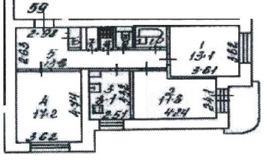 Продажа 3-комн квартиры на вторичном рынке Химки г, Строителей ул