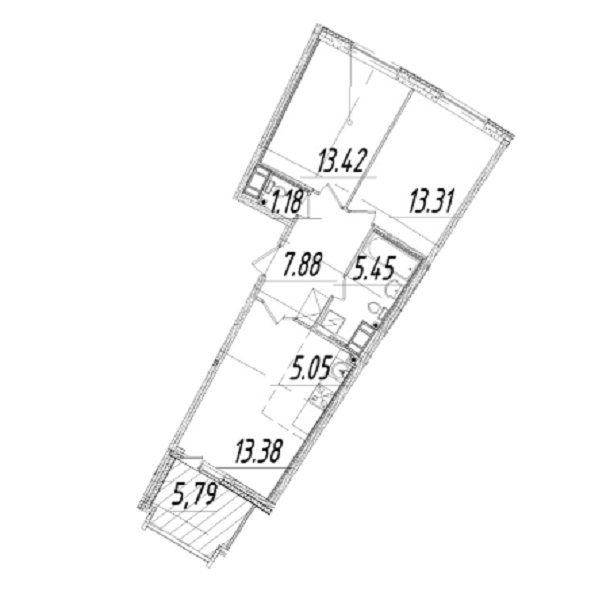 Продажа 2-комн квартиры на вторичном рынке Набережная Миклухо-Маклая,  д. 1,  к. 1