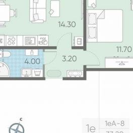 Продажа 1-комн квартиры на вторичном рынке Ковалёво, Поперечная улица,  д. 1 к3