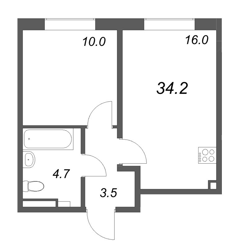 Продажа 1-комн квартиры в новостройке Шушары п., Пулковское ш.,  к. 3
