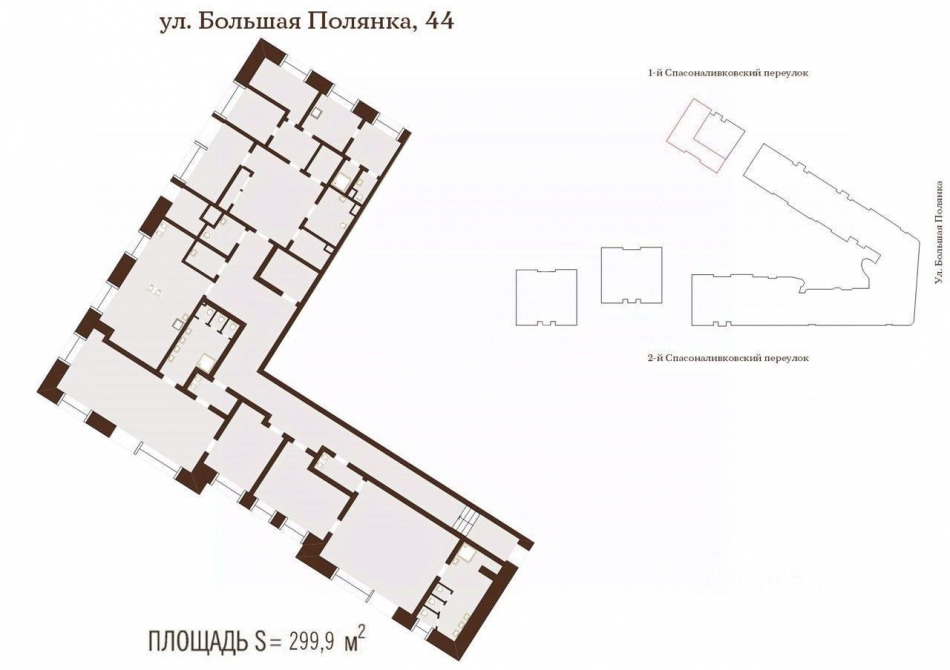 Продажа офиса Полянка Б. ул,  д. 44/2