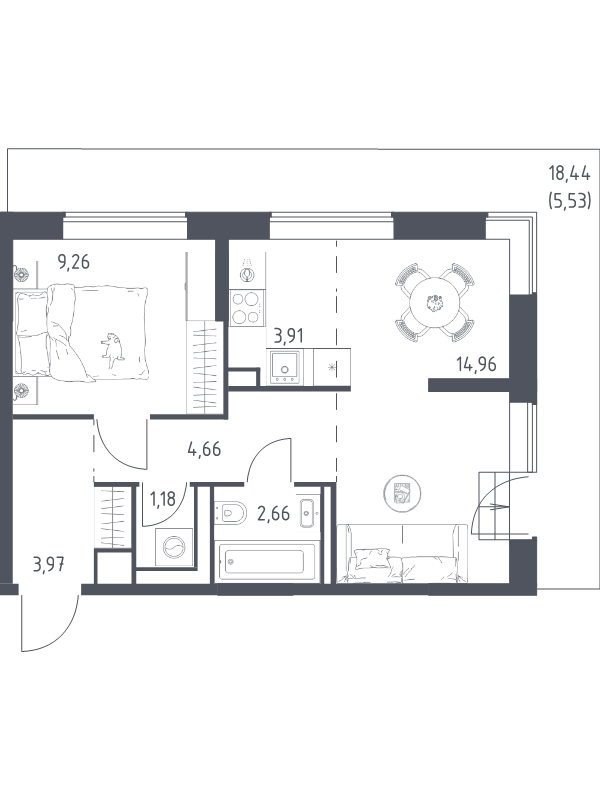 Продажа 2-комн квартиры в новостройке Москва г., Верейская ул.,  к. 3.2