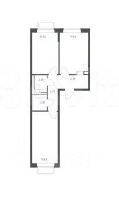 Продажа 2-комн квартиры на вторичном рынке Мирный пгт, улица Свободы, 4