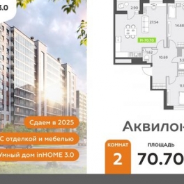 Продажа 2-комн квартиры на вторичном рынке Шушары п,  д. 13 к1