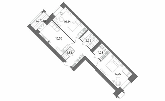 Продажа 2-комн квартиры на вторичном рынке Северный пр-кт,  д. 7,  к. 1