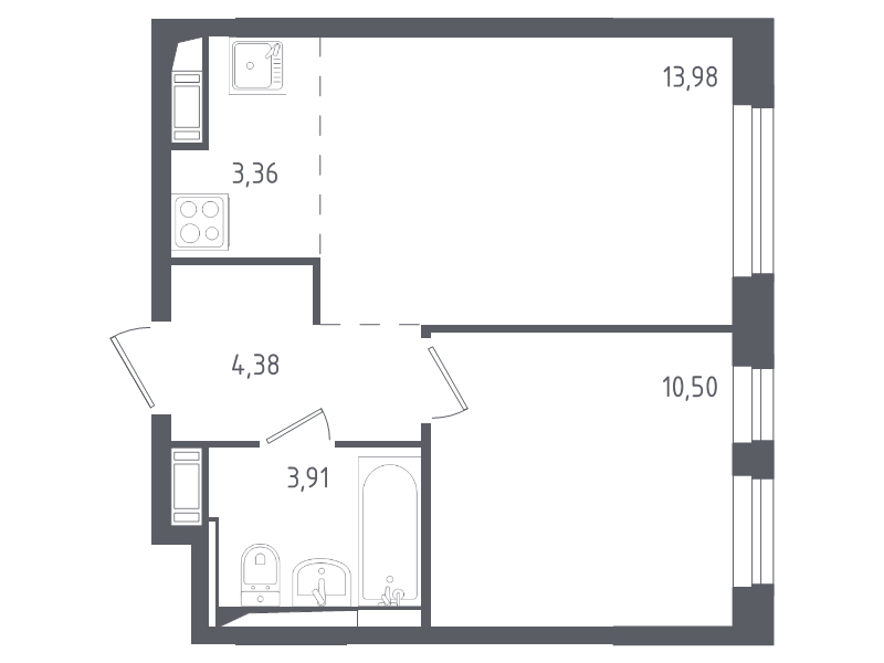 Продажа 1-комн квартиры в новостройке Юрлово д., Пятницкая ул.,  к. 1.1