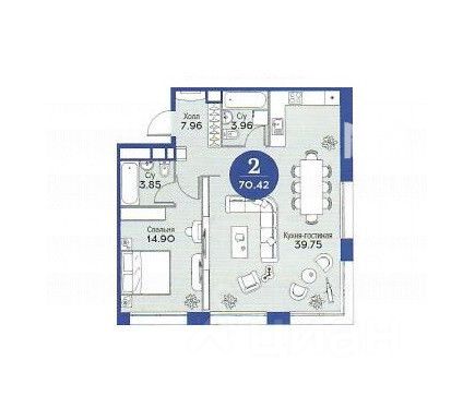 Продажа 2-комн квартиры на вторичном рынке Новоалексеевская улица, 16к4