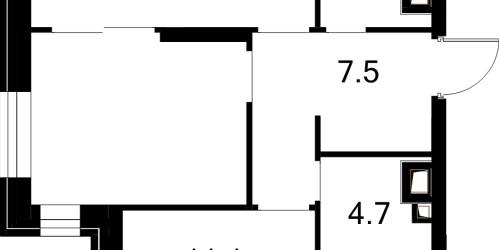 2-комн квартира Москва г., Расплетина ул.,  к. 3