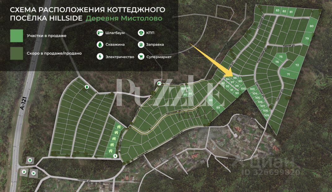 Продажа земли ХиллСайд кп, д. Мистолово