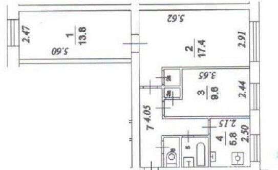 Продажа 3-комн квартиры на вторичном рынке Коптевская улица,  д. 16 к1