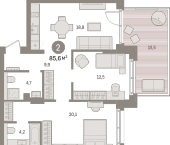 Продать Квартиры в новостройке Новоселье п., Петропавловская ул.   2