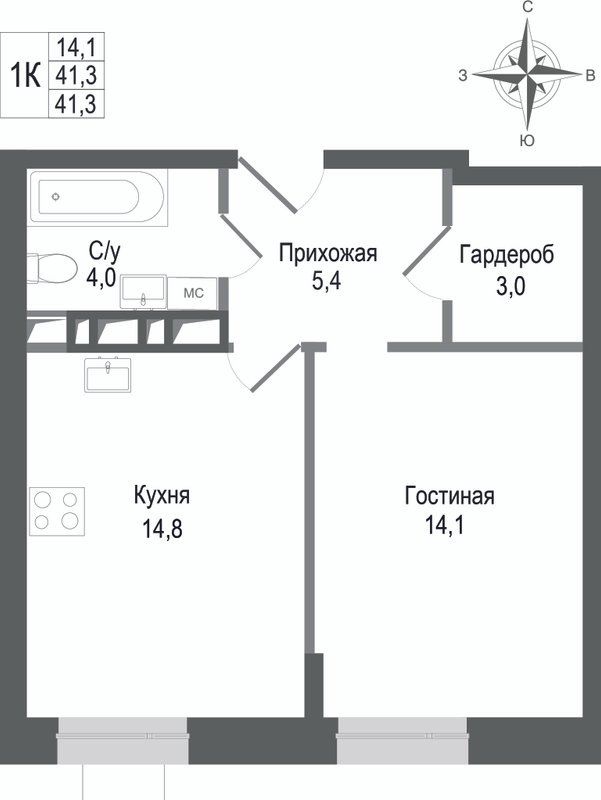 Продажа 1-комн квартиры в новостройке Королев г,  к. 2
