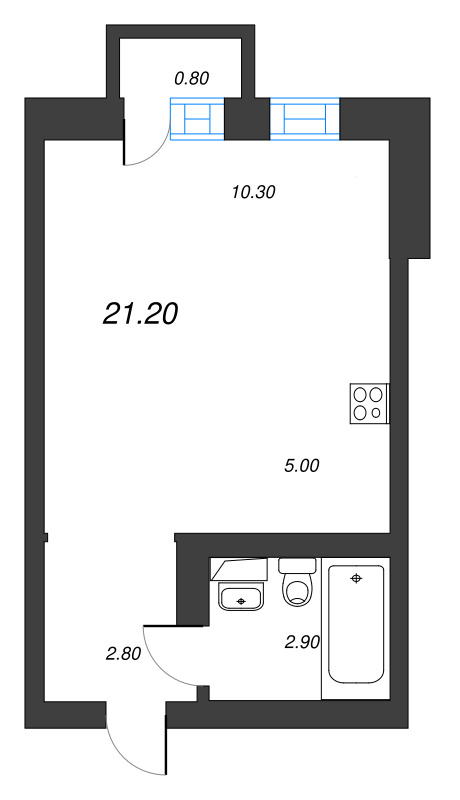 Продажа студии Новое Девяткино д., Энергетиков ул.,  к. 1