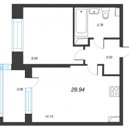 Продажа 1-комн квартиры в новостройке Санкт-Петербург г., Георгия Чернышёва ул., к. 1 Продажа 1-комн квартиры в новостройке Санкт-Петербург г., Георгия Чернышёва ул., к. 1